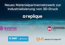 Replique kündigt Materialpartnernetzwerk an 3D-Druck Replique Fertigungstechnik
