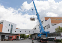 Umzug in luftiger Höhe