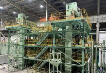 Bislang größte Vertikalstrahlanlage von Rösler ging nach China