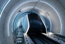 Futuristische Technologie mit Hightech-Klebstoff