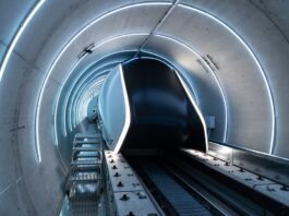 Futuristische Technologie mit Hightech-Klebstoff