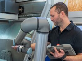 Cobot-Präsentation vor Ort