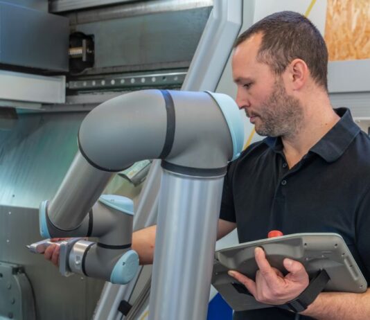 Cobot-Präsentation vor Ort