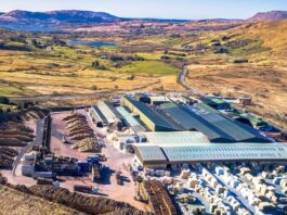 Irisches Sägewerk automatisiert Schärfraum ECC Timber Products şirketinin merkezi Corr na Móna'dadır. Resim: ECC Timber