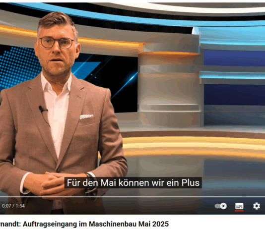 Auftragseingang im Maschinenbau Mai 2025
