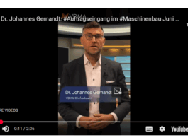 Auftragseingang Maschinenbau 1. Halbjahr 25