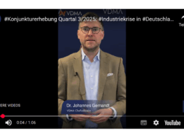 VDMA – Situation im Maschinenbau im 3. Quartal