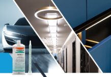 Brillanter LED-Kleber