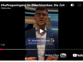 Auftragseingang Maschinenbau im Februar 2026