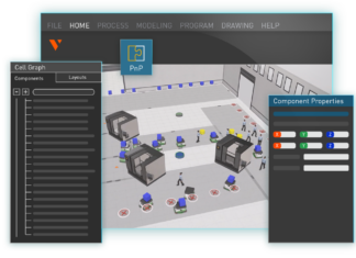 Simulation komplexer autonomer Roboteranwendungen