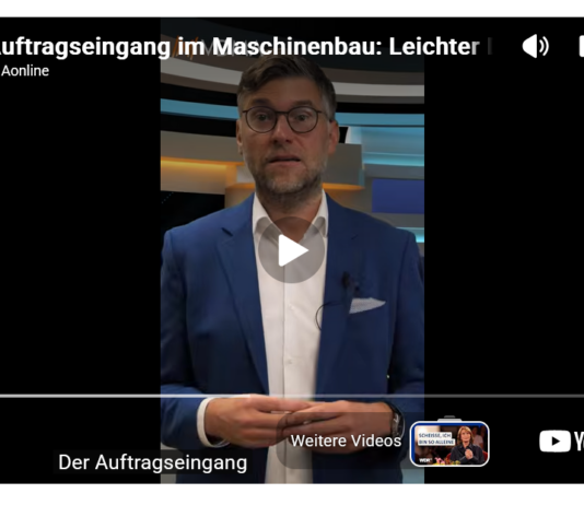 Auftragseingang Maschinenbau Augusztus 2026